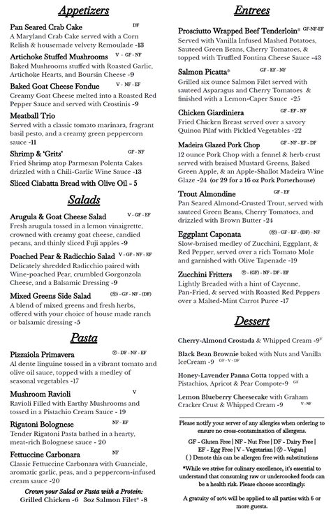 Menu — Queen City Bistro.